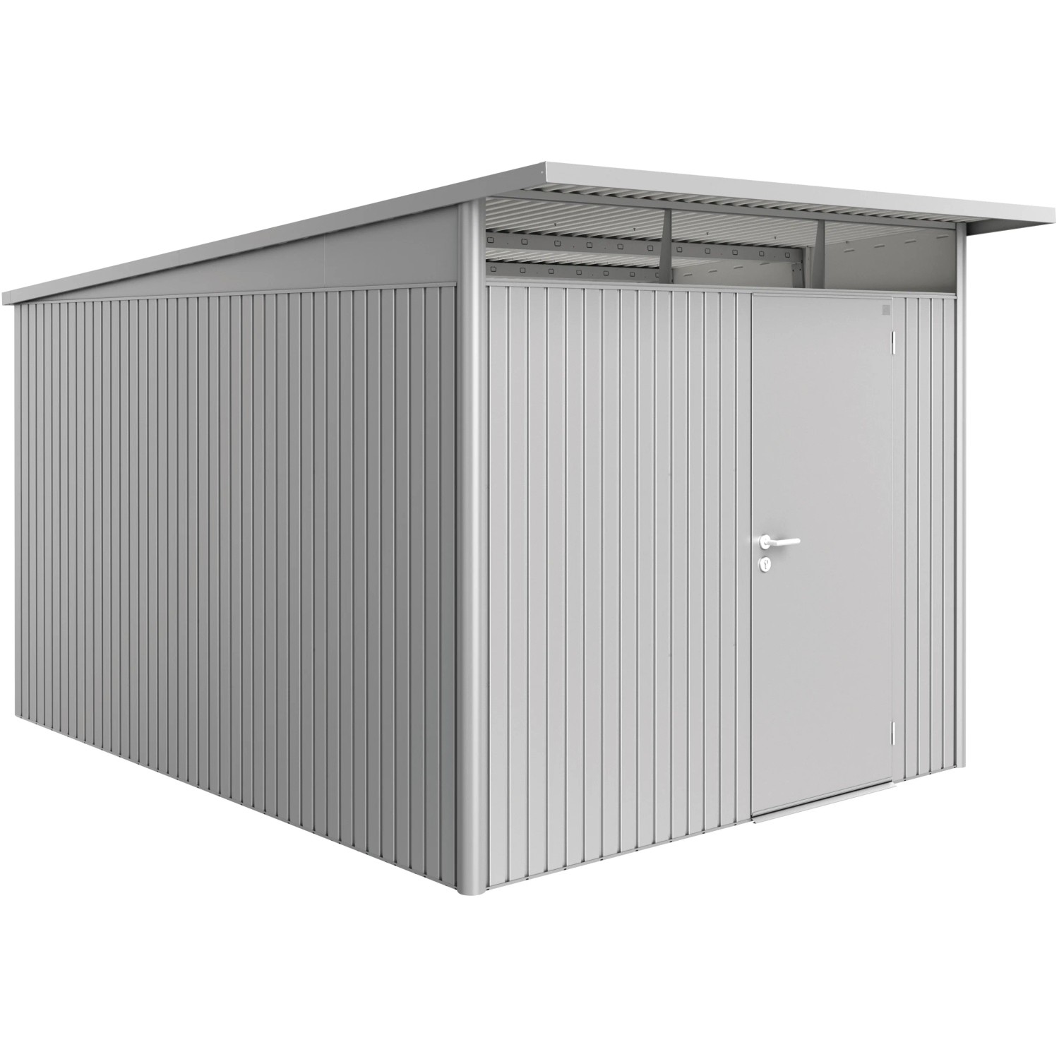 Biohort Gerätehaus AvantGarde Größe XXL Silber-Metallic mit Einzeltür