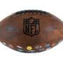 Wilson Football Throwback Junior mit NFL Team Logos, braunes Kunstleder, Sammlerstück.