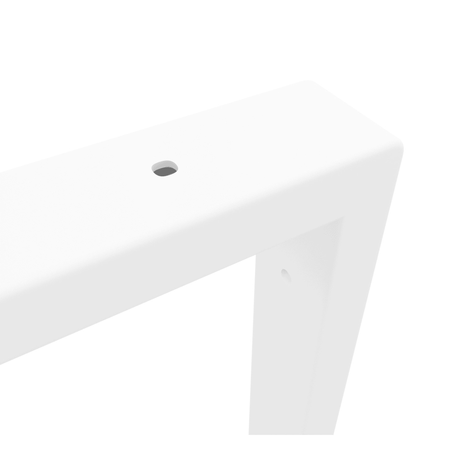 HEVVA Waschtischhalterung LAHN 45 cm Tief 2er Set Weiß_9