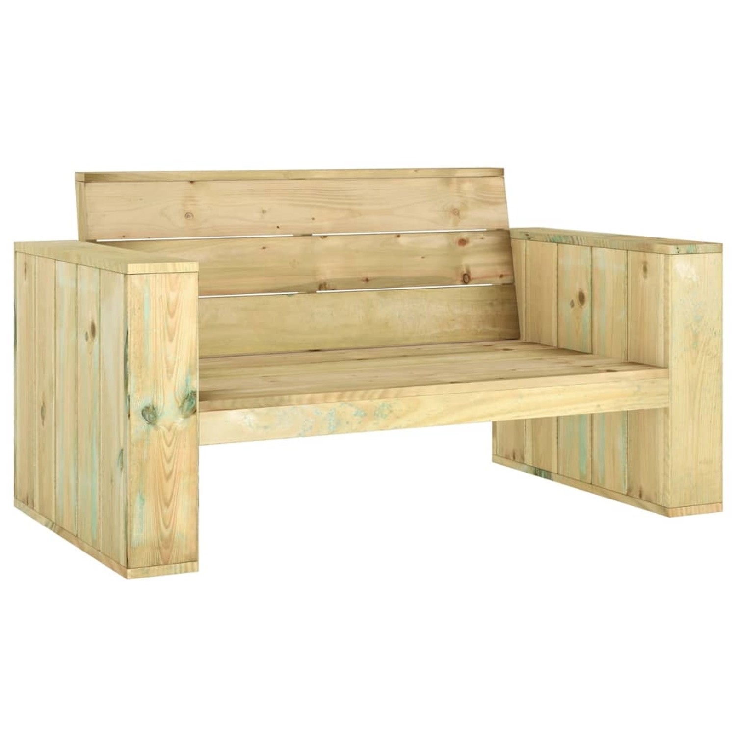 vidaXL Gartenbank 139 cm Kiefernholz Imprägniert 318427 günstig online kaufen
