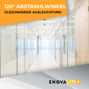 ENOVALITE 5er Pack LED-Panel 120x30 36W 3600lm Kaltweiß Deckenleuchte Flimmerfrei UGR22 Ultraflache Büro-Einbauleuchte mit PHILIPS Treiber