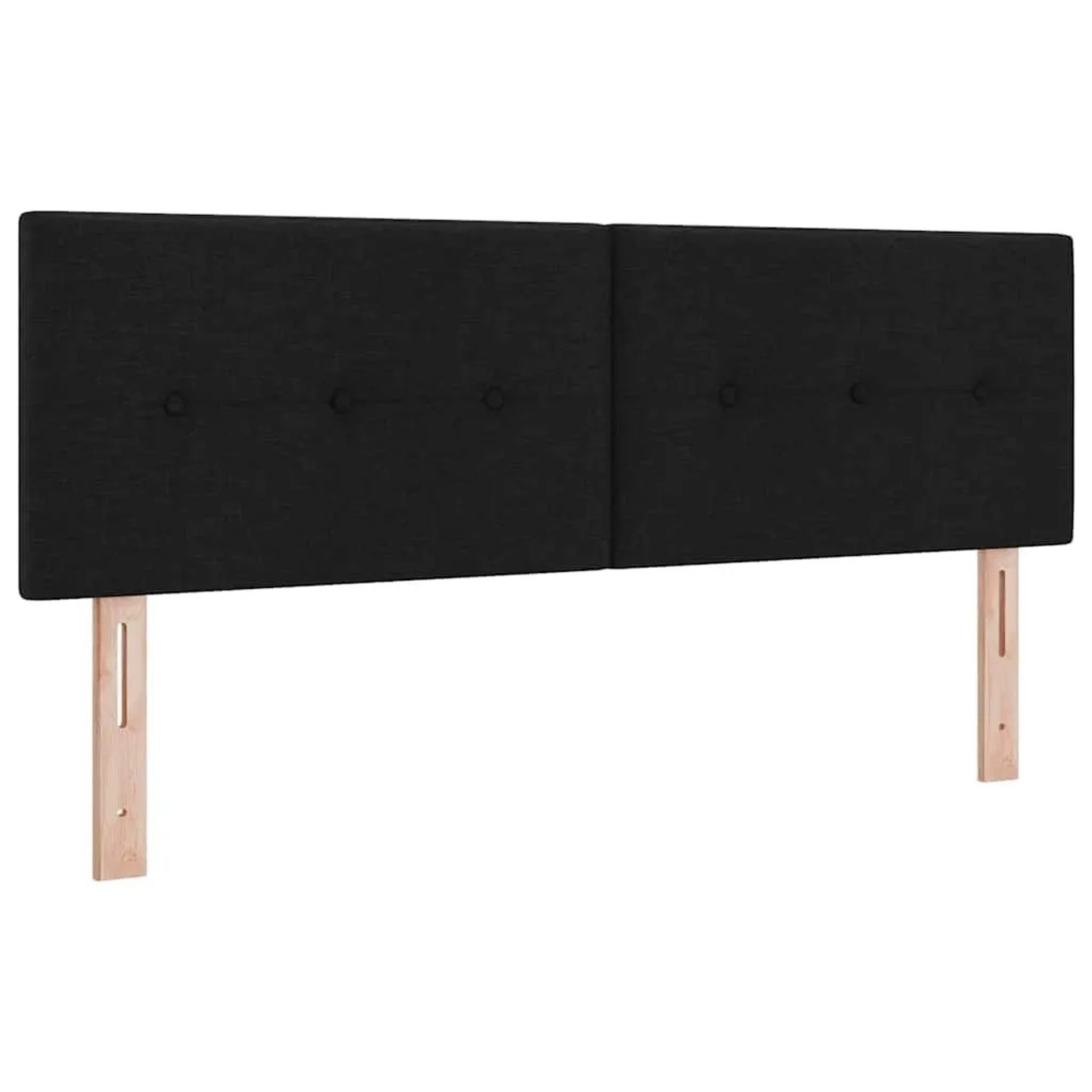 vidaXL LED Kopfteil mit LED-Lichtleisten Schwarz 144 cm Polyester 3338124