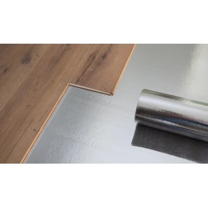Profi Laminat Unterlage Alu 2.0 Rolle unter Laminatboden für Trittschalldämmung.