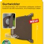 Schellenberg Aufschraubwickler Mini, braun, aufklappbar, 155mm Lochabstand für Rollladen