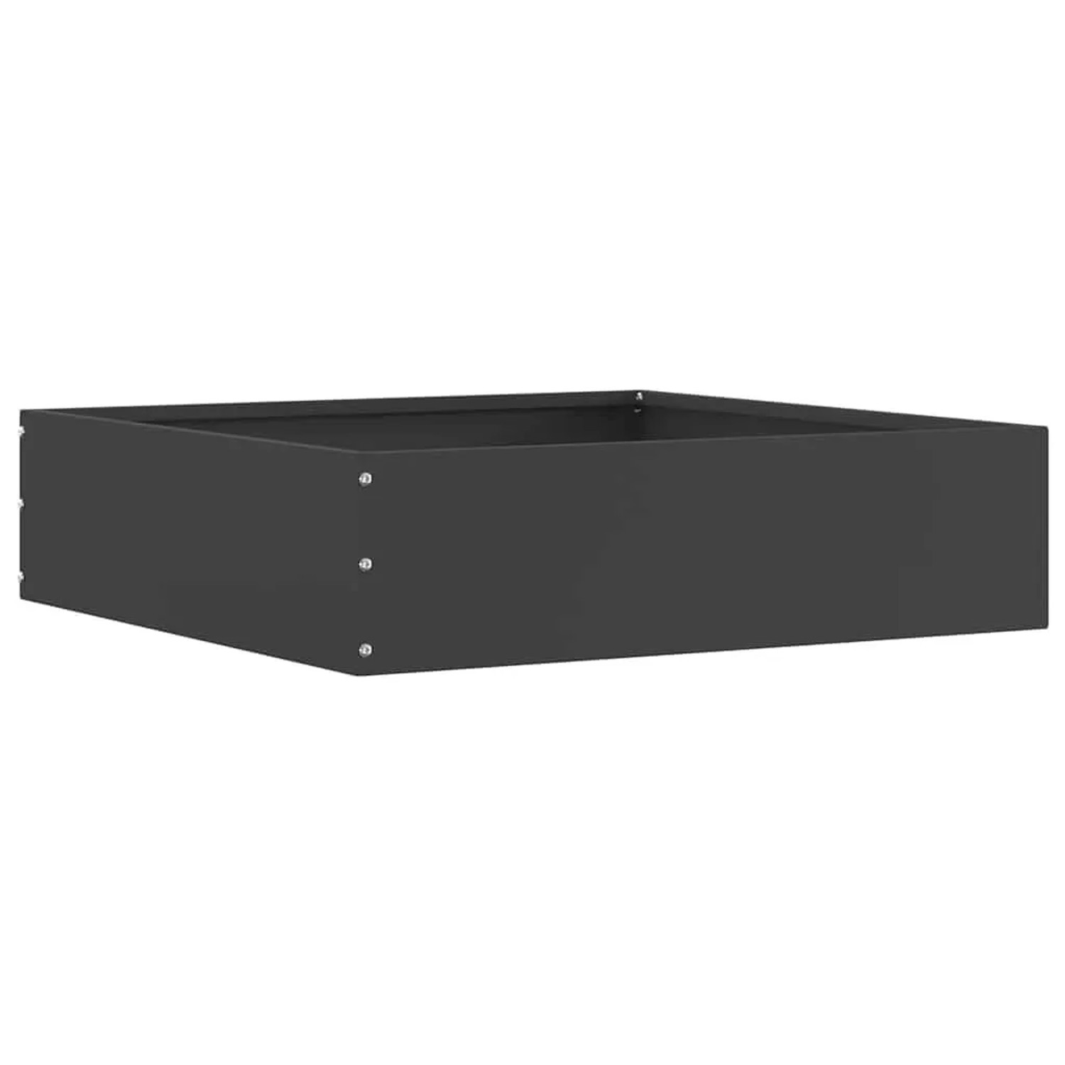 vidaXL Raseneinfassung Schwarz 50 x 50 x 13 cm Stahl 874716