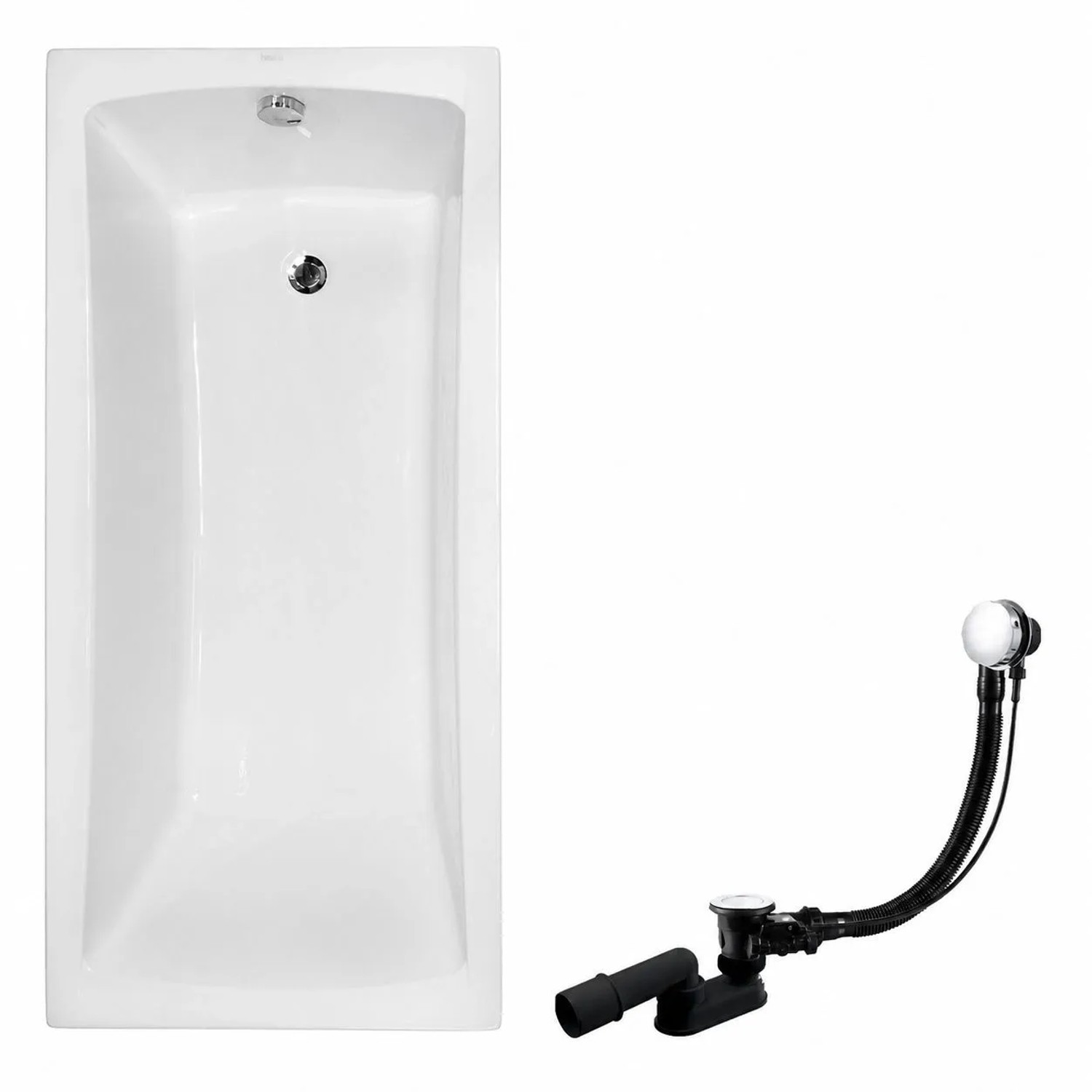 KOLMAN Badewanne Rechteck 140 x 70 Cm Mit Wannenträger Inkl. Ablauf Und Füße