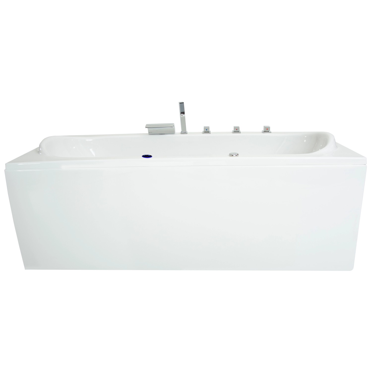 Basera® Indoor Whirlpool Badewanne Palau Basic 180 x 80 cm