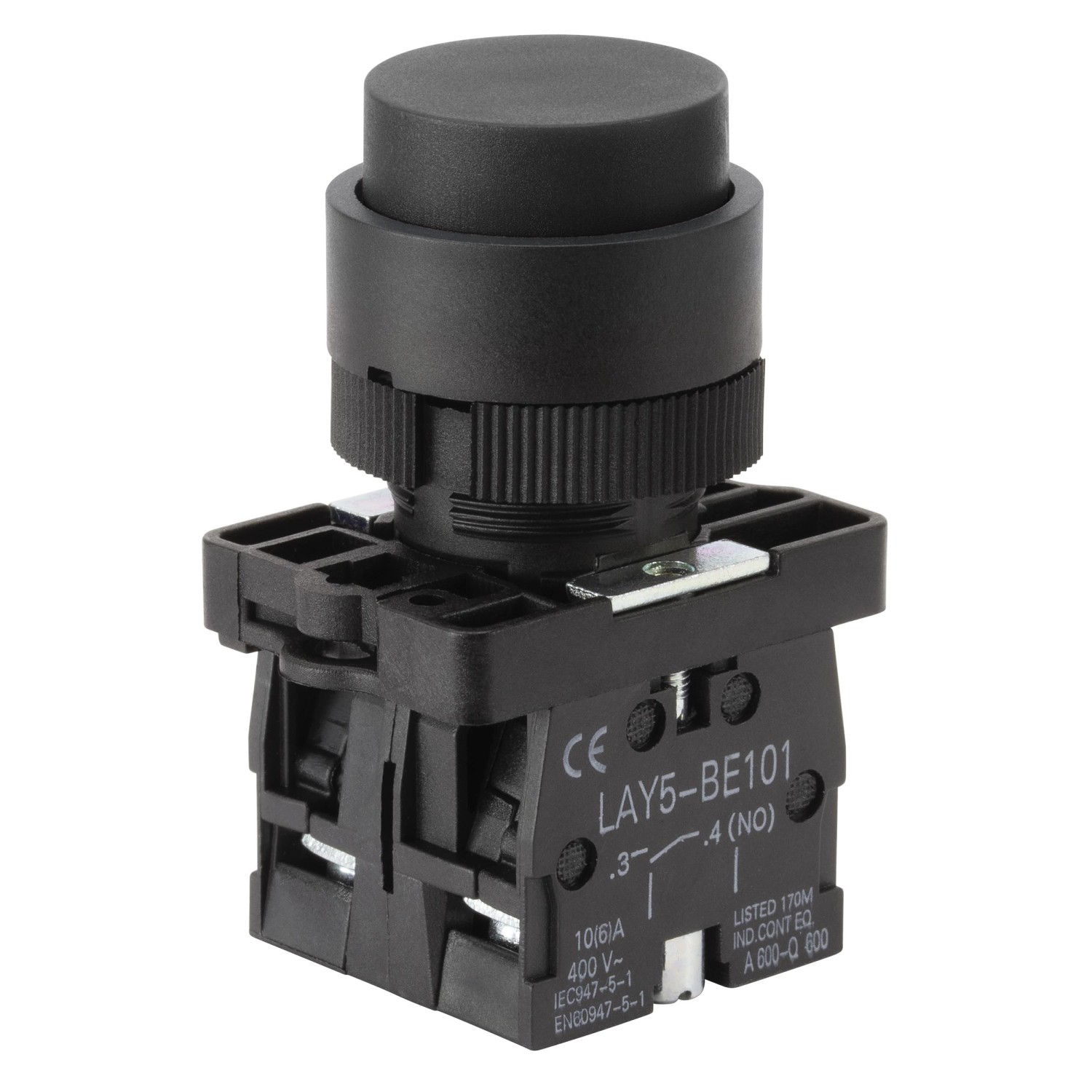 Sintron Drucktaster Schwarz Erhaben Serie IN1
