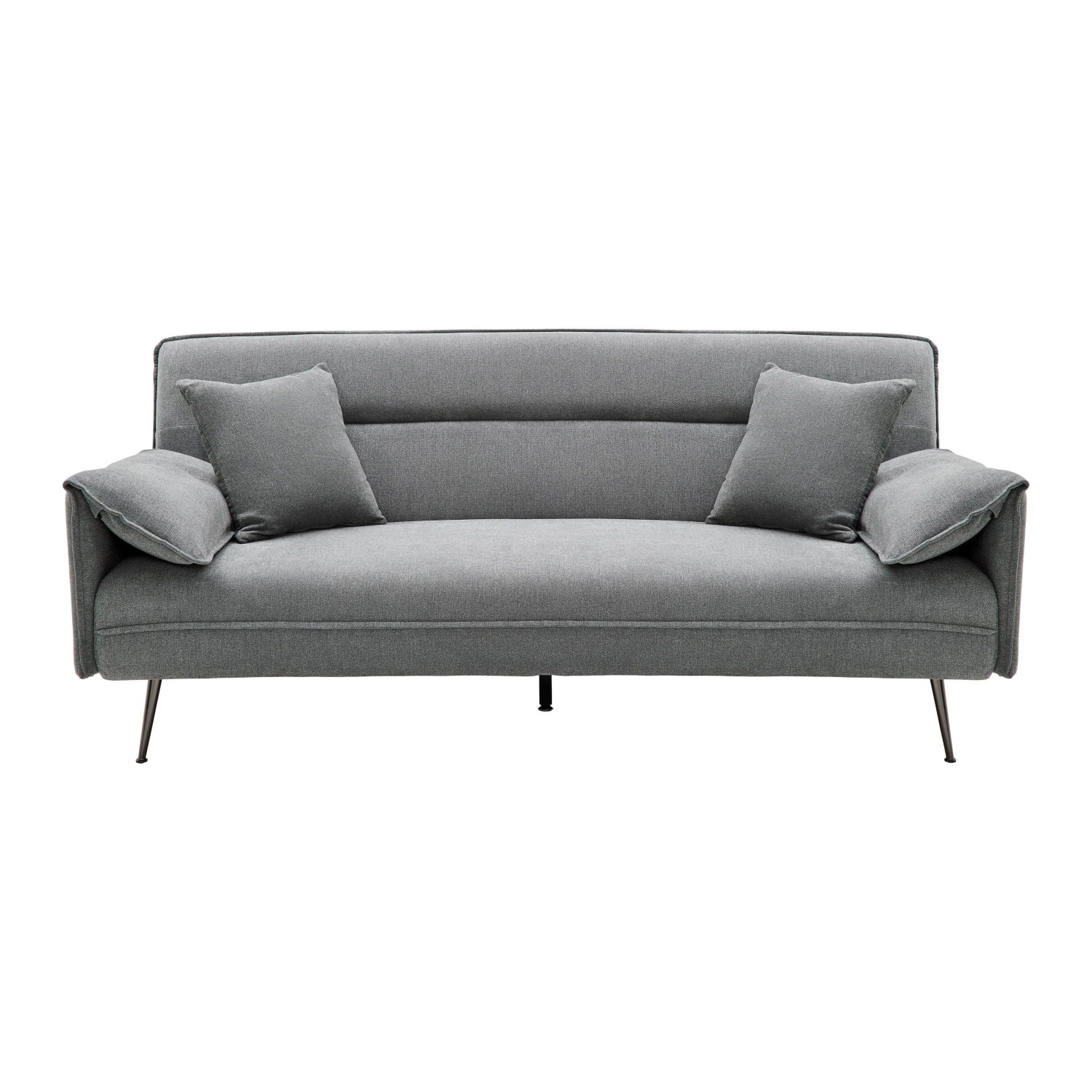 Bessagi Home Schlafsofa Lana Grau Webstoff