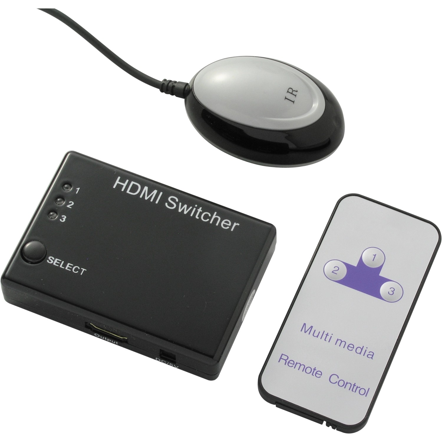 Thumbnail - Automatischer HDMI-Umschalter 3 in 1 out