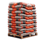 Palette Heizfuxx Holzpellets Red, 65 Säcke à 15kg, Brennstoff für Heizsysteme.