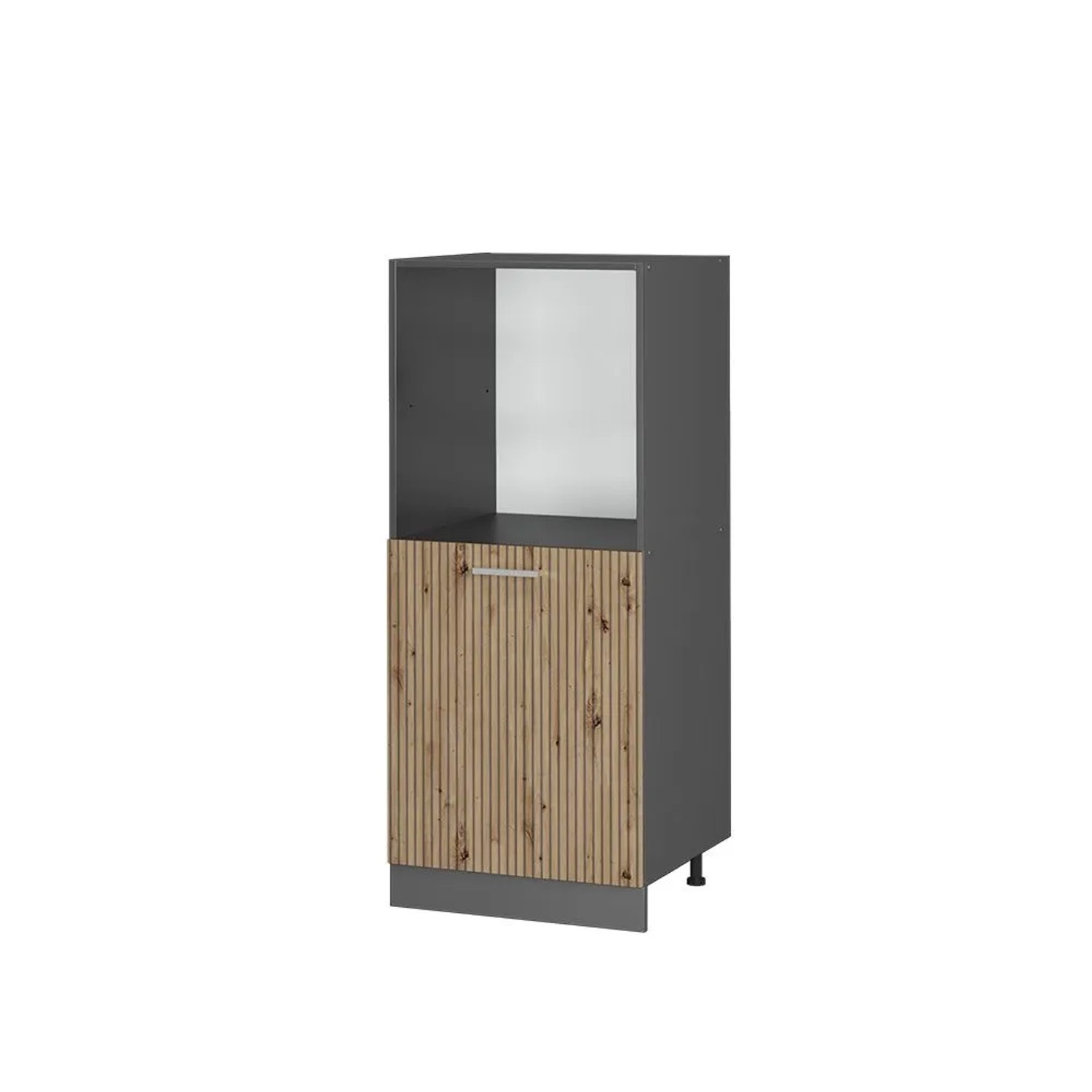 Vicco Herdumbauschrank R-Line Herdschrank Artisan-Eiche Anthrazit 60 cm