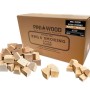 PINI Wood Chunks 7 Kg Buchenholz ohne Rinde. Räucherklötze für Grill, Smoker & Pizzaofen, in Karton und lose.