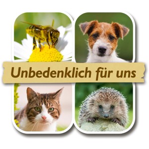 Symbolbild: Neudorff Biokraft Grundstoff Essig AF ist unbedenklich für Biene, Hund, Katze und Igel.