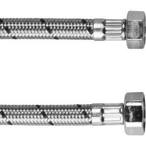 FLEXO® Hygiene-Anschlussschlauch, 3/8 x 1/2 Zoll, 300 mm, flexibel und robust für Trinkwasser.