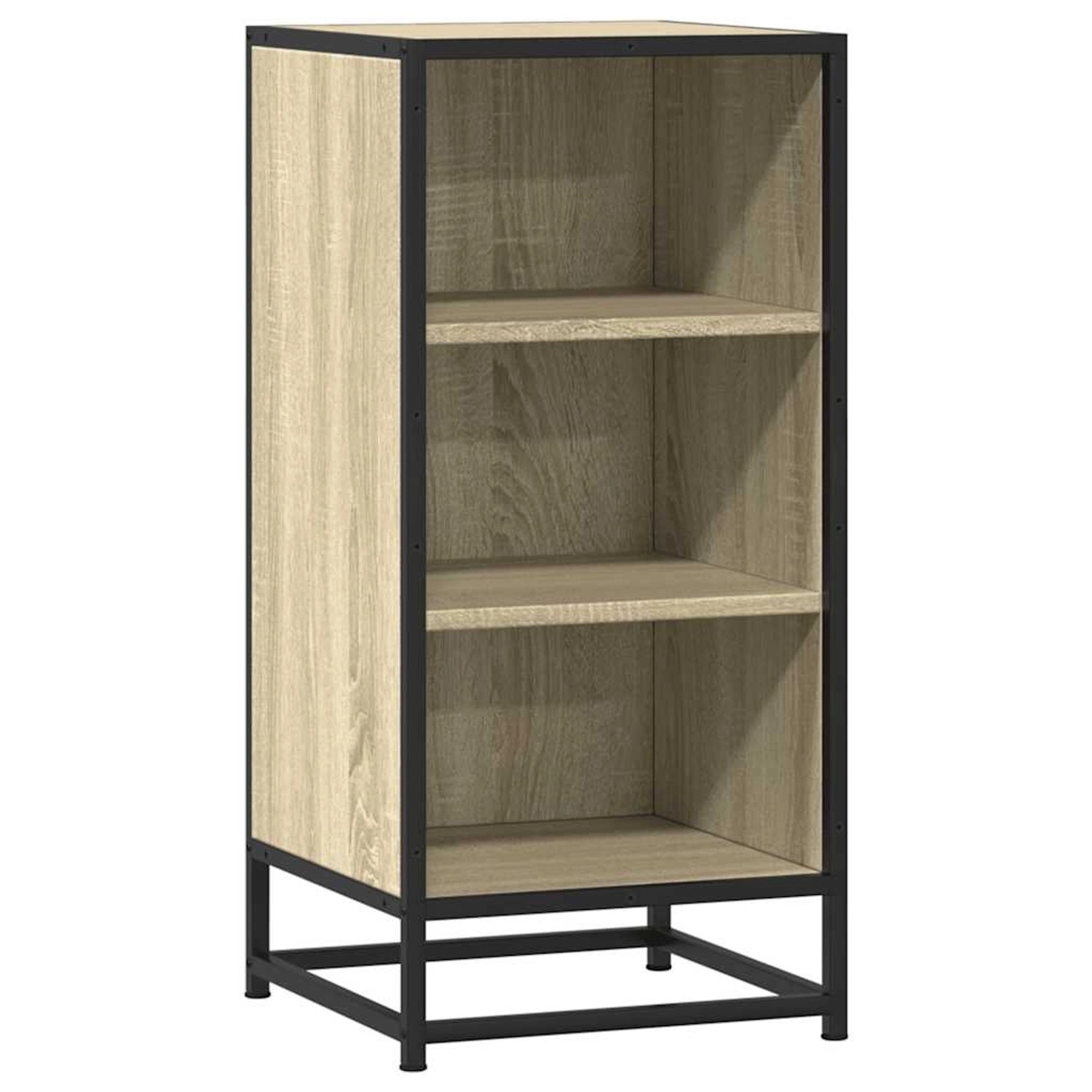 vidaXL Sideboard Sonoma-Eiche 35,5x35x76 cm Holzwerkstoff und Metall 848950 günstig online kaufen