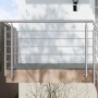 AICA 304 Edelstahl Treppengeländer Set Seitenmontage 150 cm Länge 5 Querstreben_3