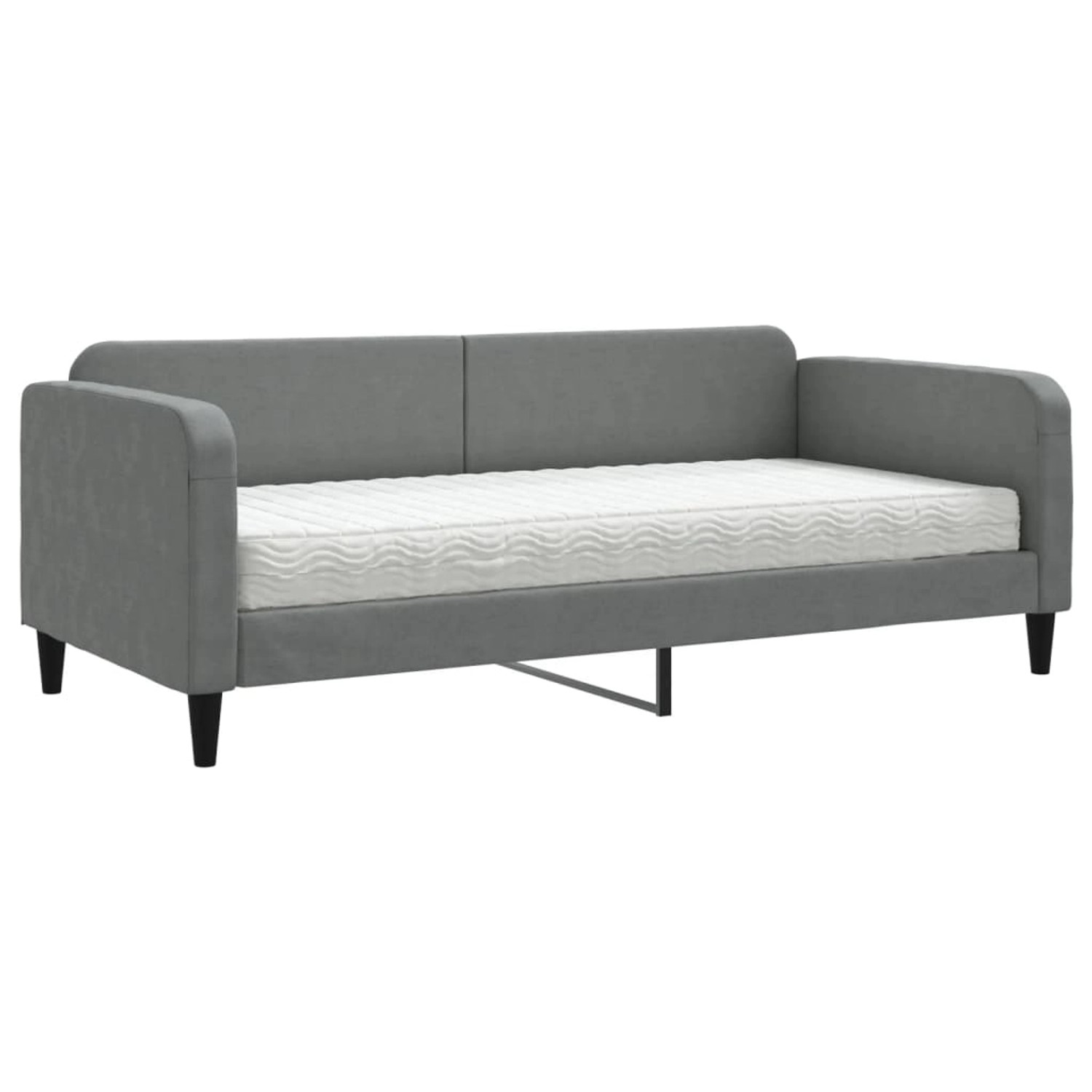 vidaXL Tagesbett mit Matratze Dunkelgrau 90x200 cm Stoff1848517 günstig online kaufen