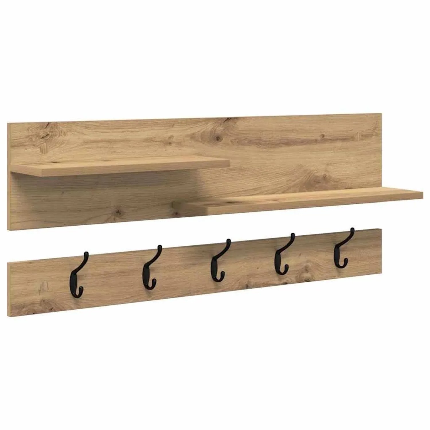 vidaXL Wandmontierter Nachttisch Artisan-Eiche 90 x 15 x 36 cm 874426