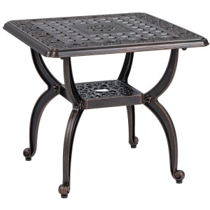 Costway Beistelltisch Wetterfest 53 x 53 x 48 cm Balkontisch