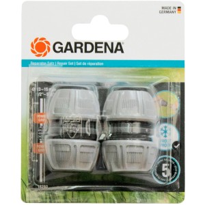 Gardena Reparator-Satz 13mm (1/2'') im Set, für schnelle Schlauchreparatur.
