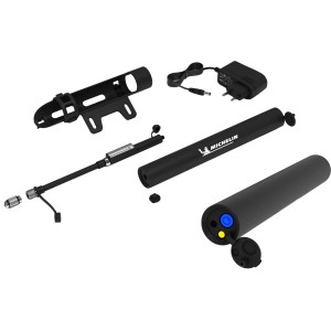 Michelin Akku-Luftpumpe für Fahrrad, E-Bike, Moped und Motorrad mit Zubehör.