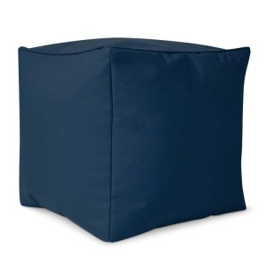 Green Bean Sitzhocker Cube 40 x 40 x 40 cm Wetterfest Waschbarer Bezug Dunkelblau