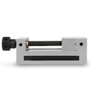 EBERTH Präzisionsschraubstock, 100mm Backenbreite, mit Spindel für Werkstatt und Heimwerker.