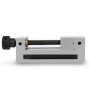 EBERTH Präzisionsschraubstock, 100mm Backenbreite, mit Spindel für Werkstatt und Heimwerker.