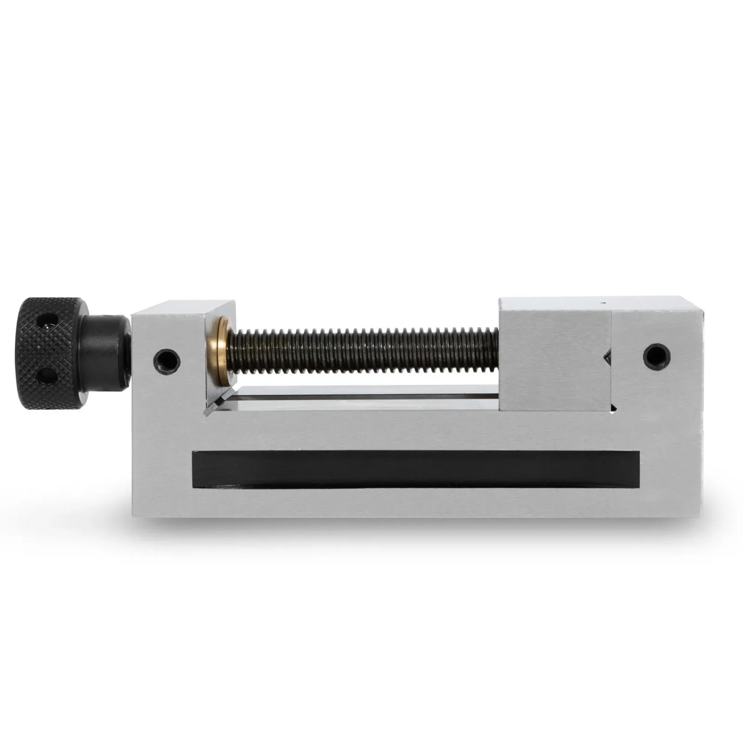 EBERTH Präzisionsschraubstock, 100mm Backenbreite, mit Spindel für Werkstatt und Heimwerker.