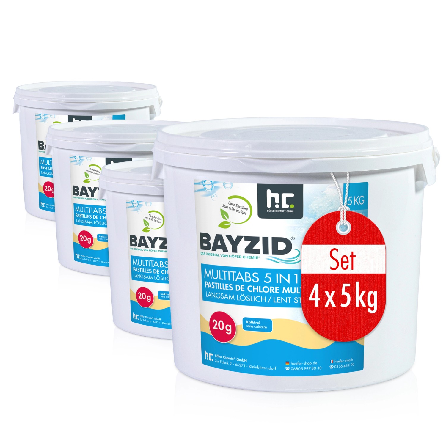 Bayzid Multitabs 20g 5in1 für Pools 4 x 5kg