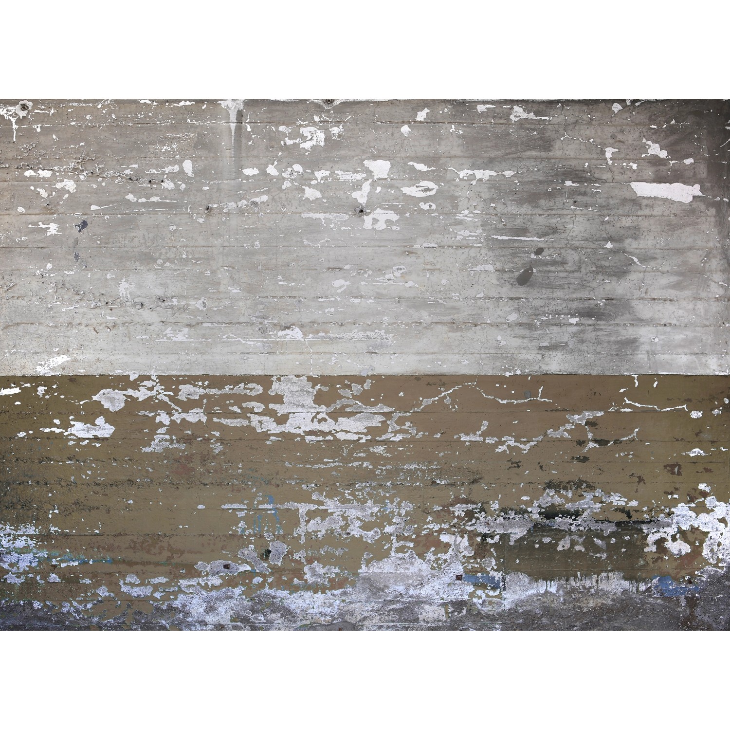 Fototapete Betonwand Industrial Vintage Grau Braun 3,50 m x 2,55 m FSC®