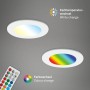 3er Set Briloner LED Einbaustrahler mit Farbwechsel und Fernbedienung.