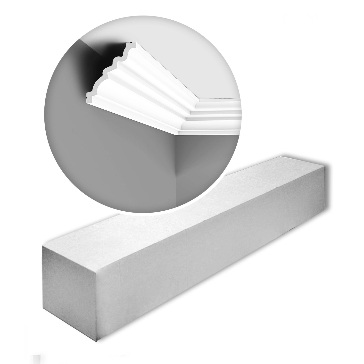 ORAC DECOR C326-Box LUXXUS Eckleiste 1 Karton Set mit 15 Zierleisten 30 m W günstig online kaufen