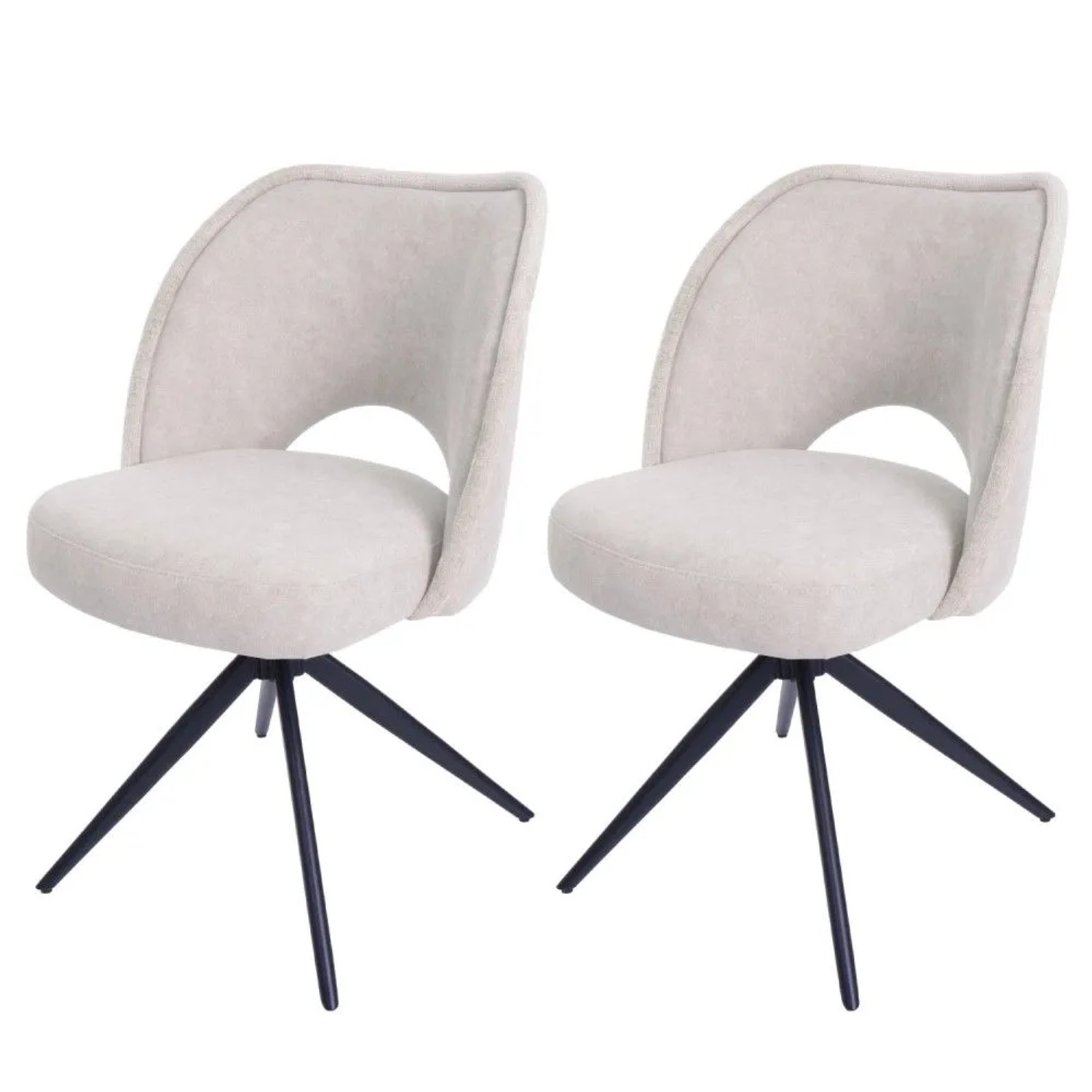 MCW Esszimmerstuhl N72 2er-Set Creme