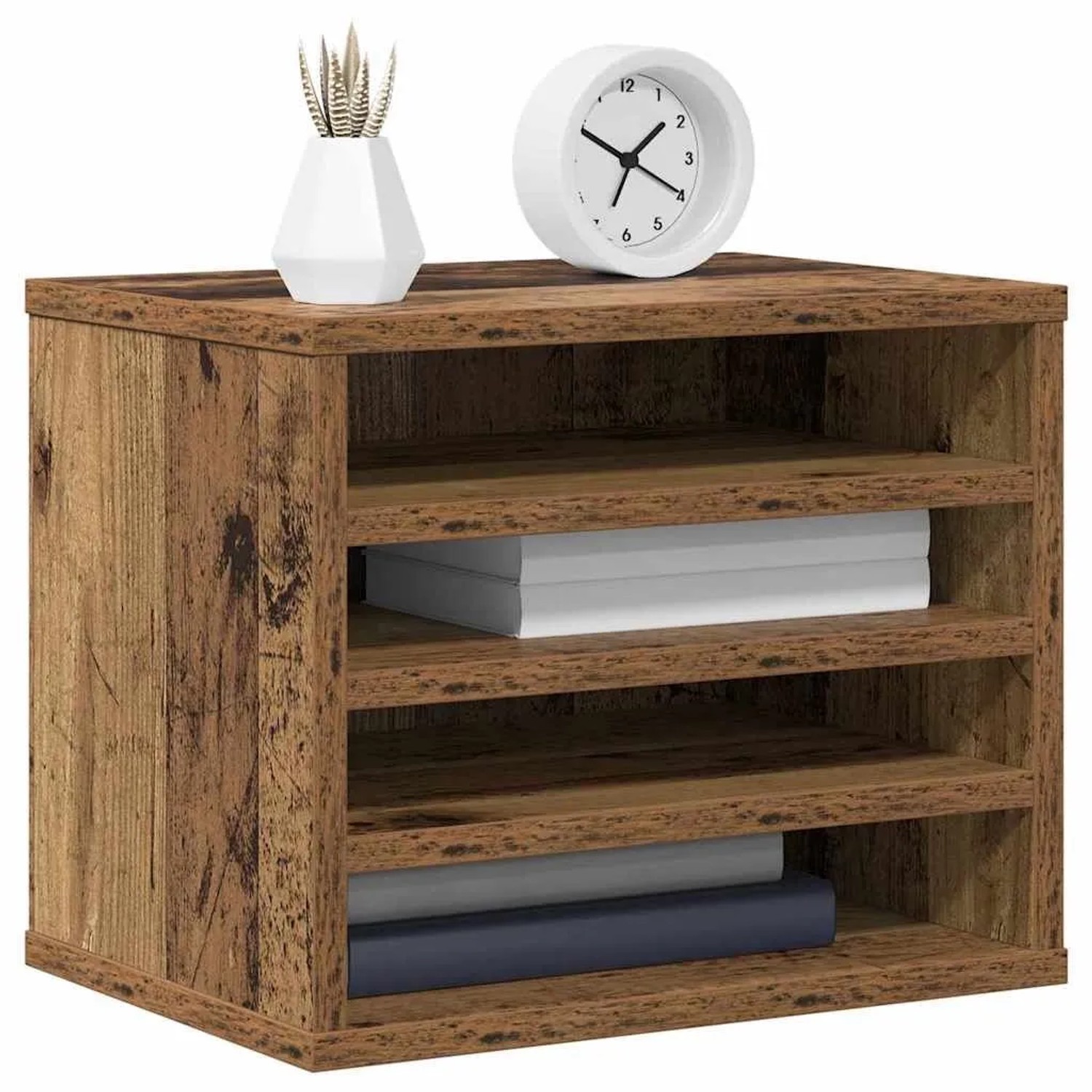 vidaXL Schreibtisch Organizer Altholz 36 x 26 x 29,5 cm Holzwerkstoff 869201_3