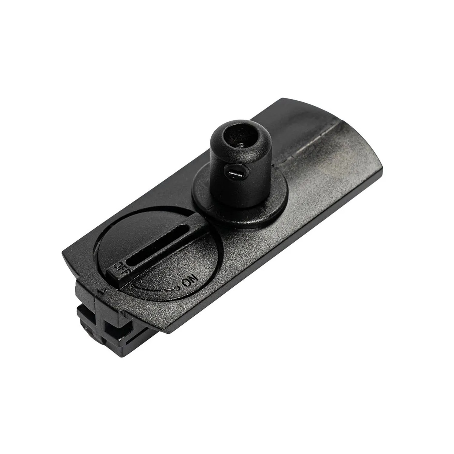 QAZQA Luxuriöser Pendelleuchten Adapter für 1 Phasen Schiene Schwarz Iconic