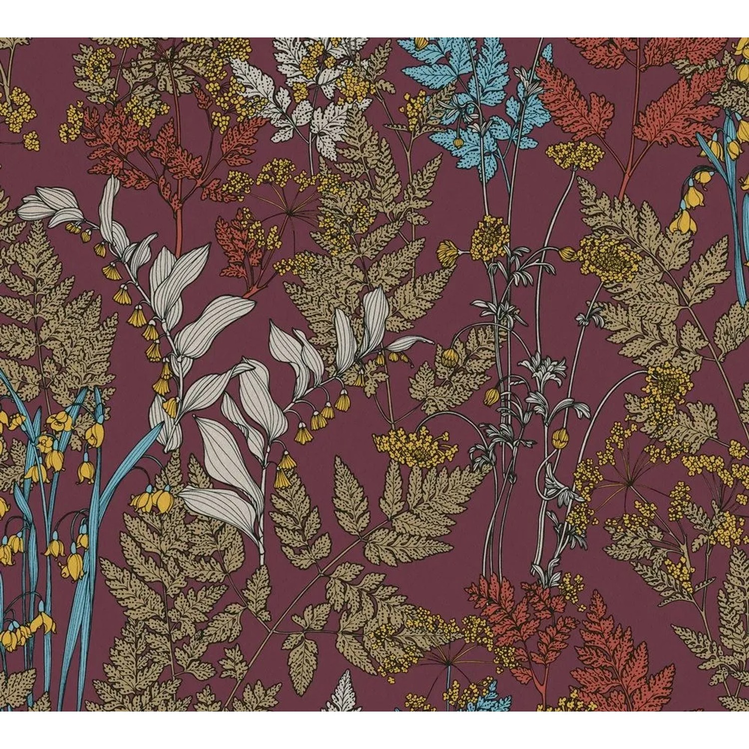 Tadessi Tapete Floral M1-No.1433 Vliestapete in Rot