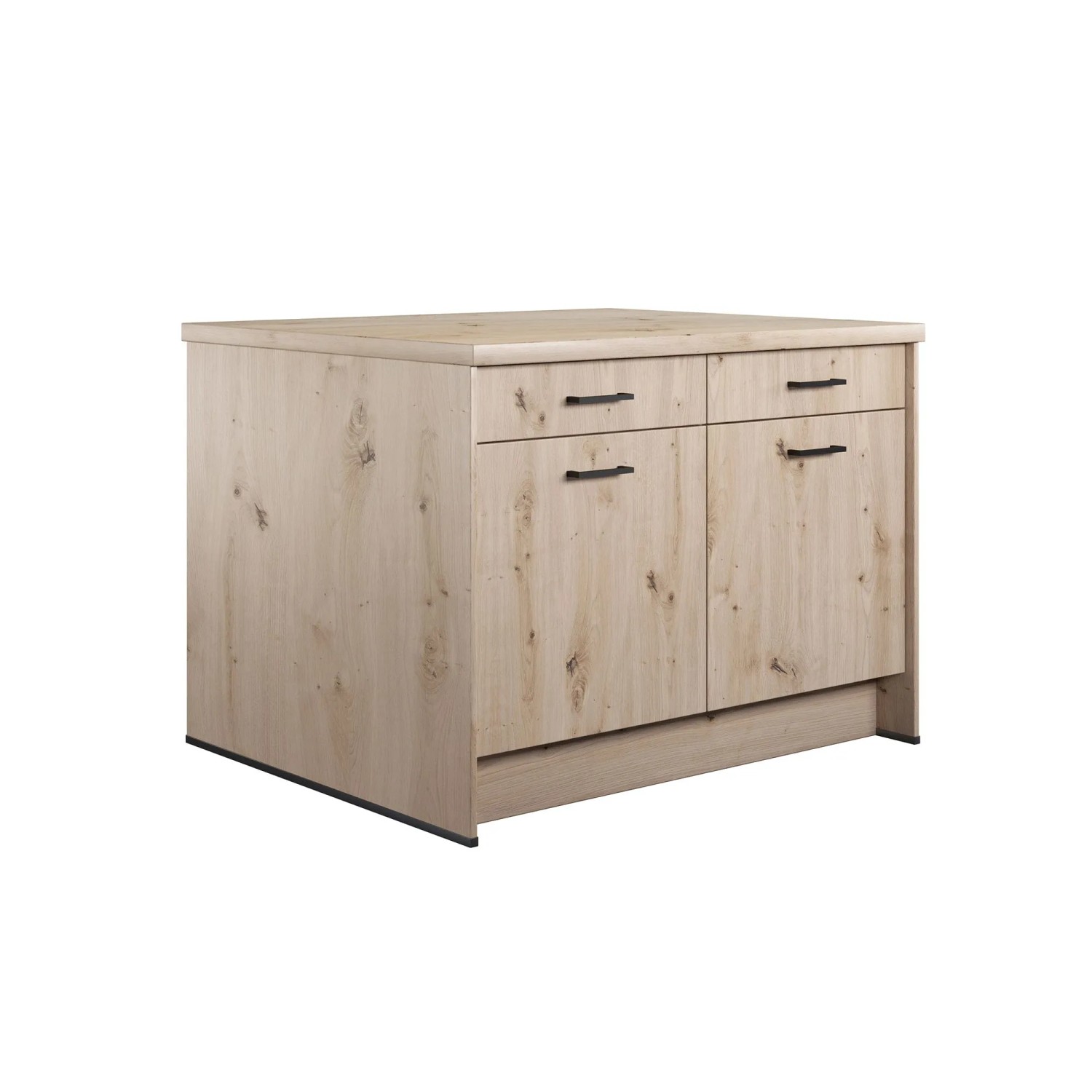 Impuls Küchen Kücheninsel IBZ4123L1 123,4 cm Eiche Hell Holznachbildung