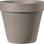 Deroma Pflanztopf Standard, 13 cm, Mocca. Klassischer Terrakottatopf für Innen- und Außenbereich.