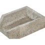 Diephaus Rania Einlaufstück aus grauem Beton für Ablaufrinne, Detailansicht.