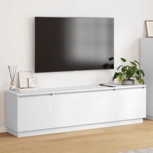 vidaXL LED-TV-Schrank Weiß 180 x 38 x 49 cm Holzwerkstoff 3376144