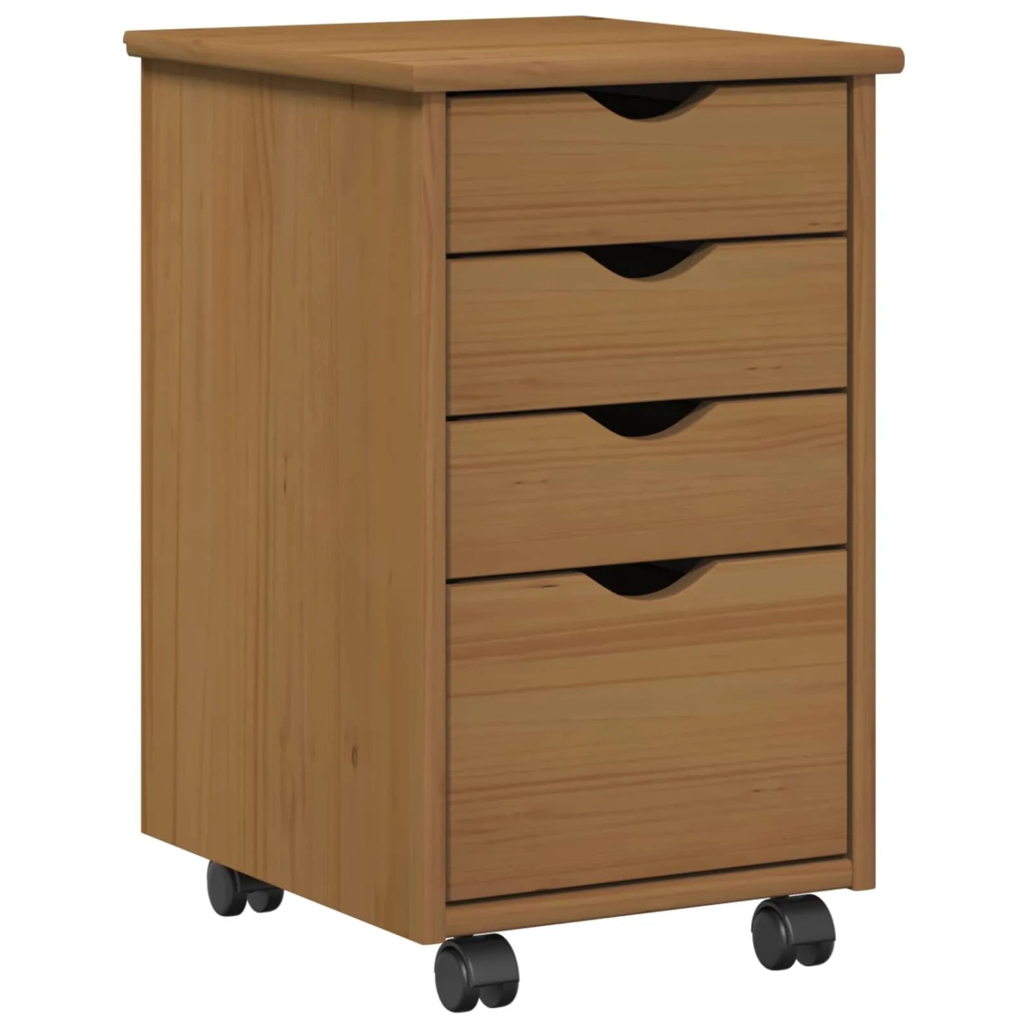 vidaXL Rollschrank mit Rollen MOSS Honigbraun 34 x 39 x 56 cm 42028340