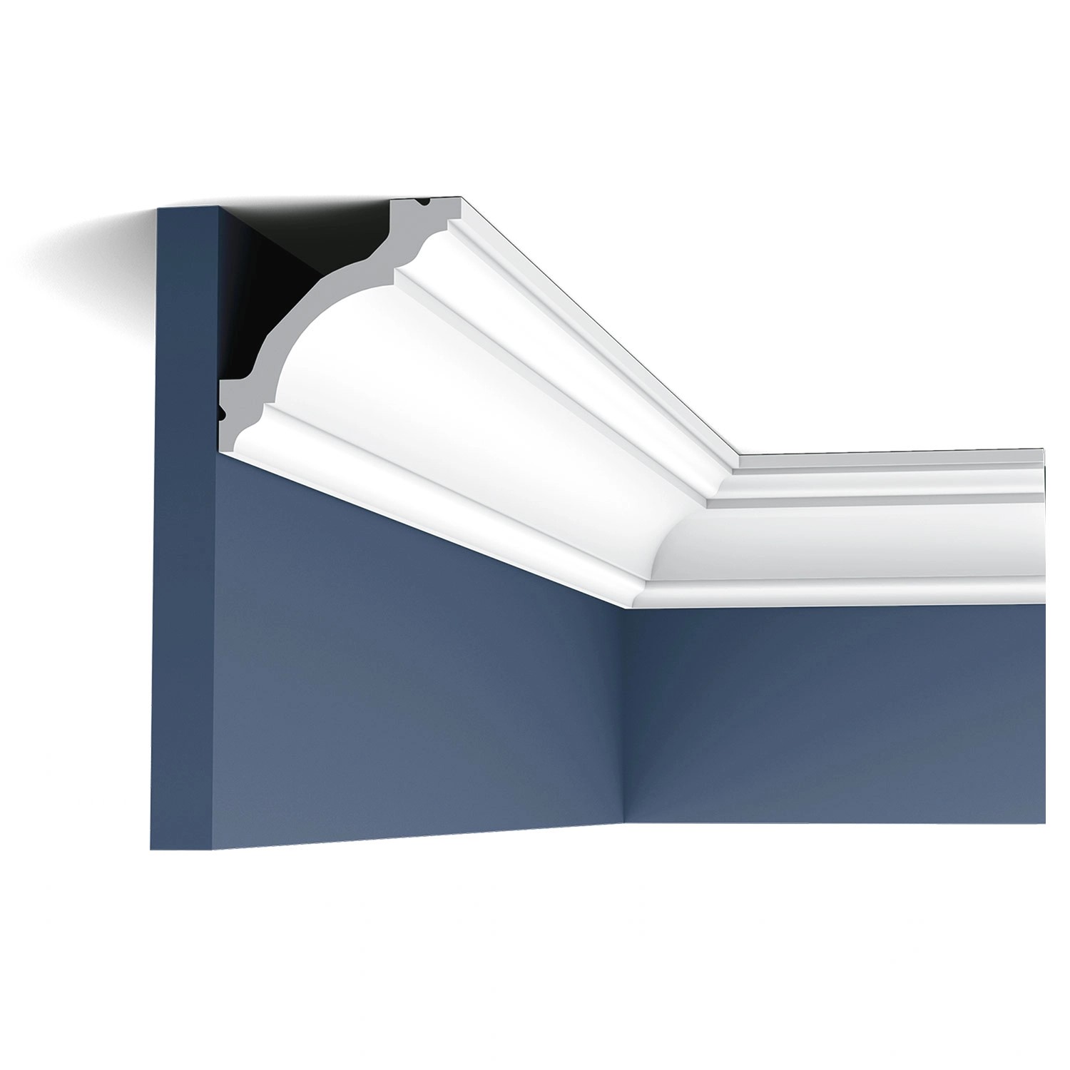 ORAC DECOR C213 LUXXUS Decken Eckleiste Stuckleiste Zierleiste Dekorprofil 2 m 200 cm x 8 cm x 8 cm Weiß