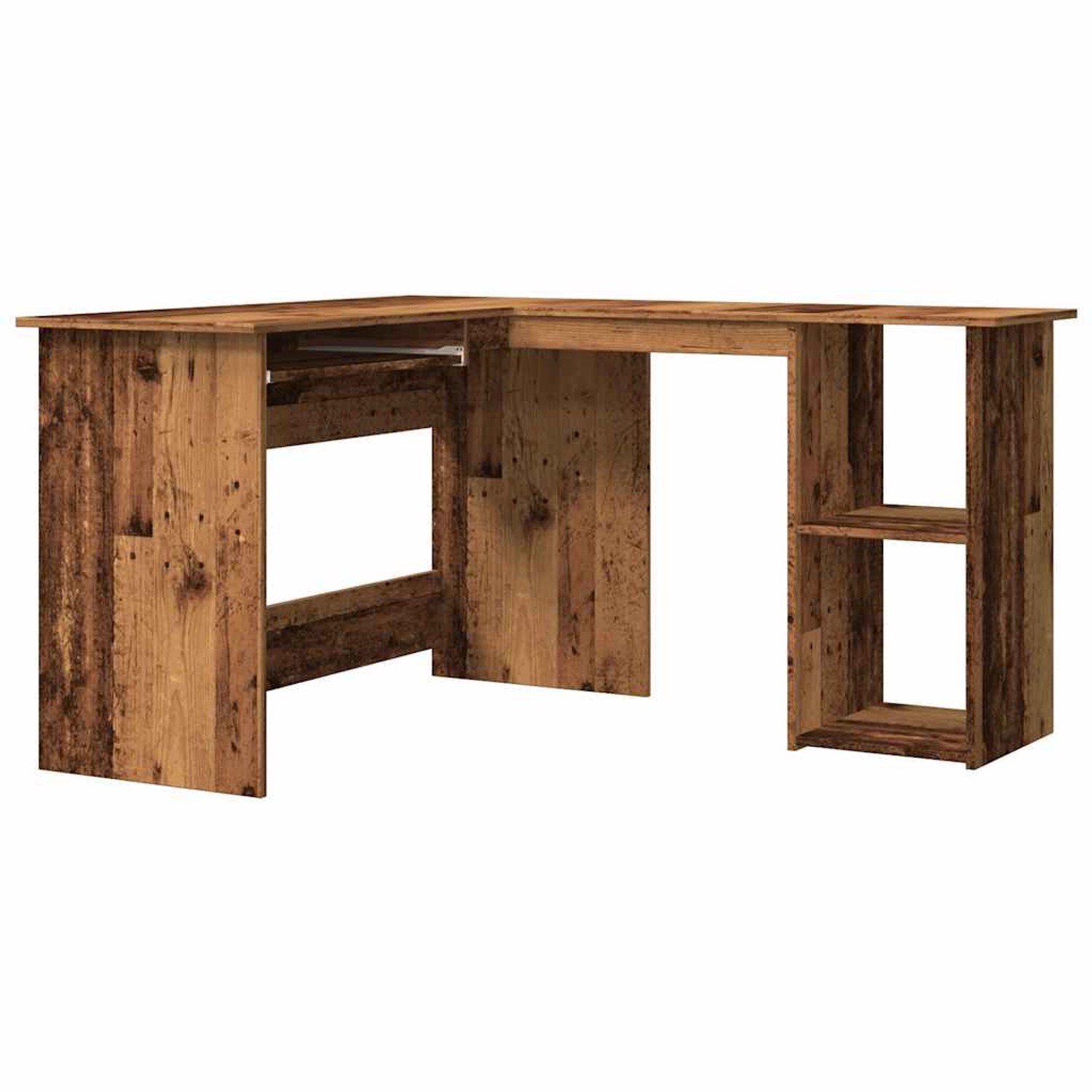 vidaXL Eckschreibtisch Altholz-Optik 120x140x75 cm Holzwerkstoff 855900 günstig online kaufen