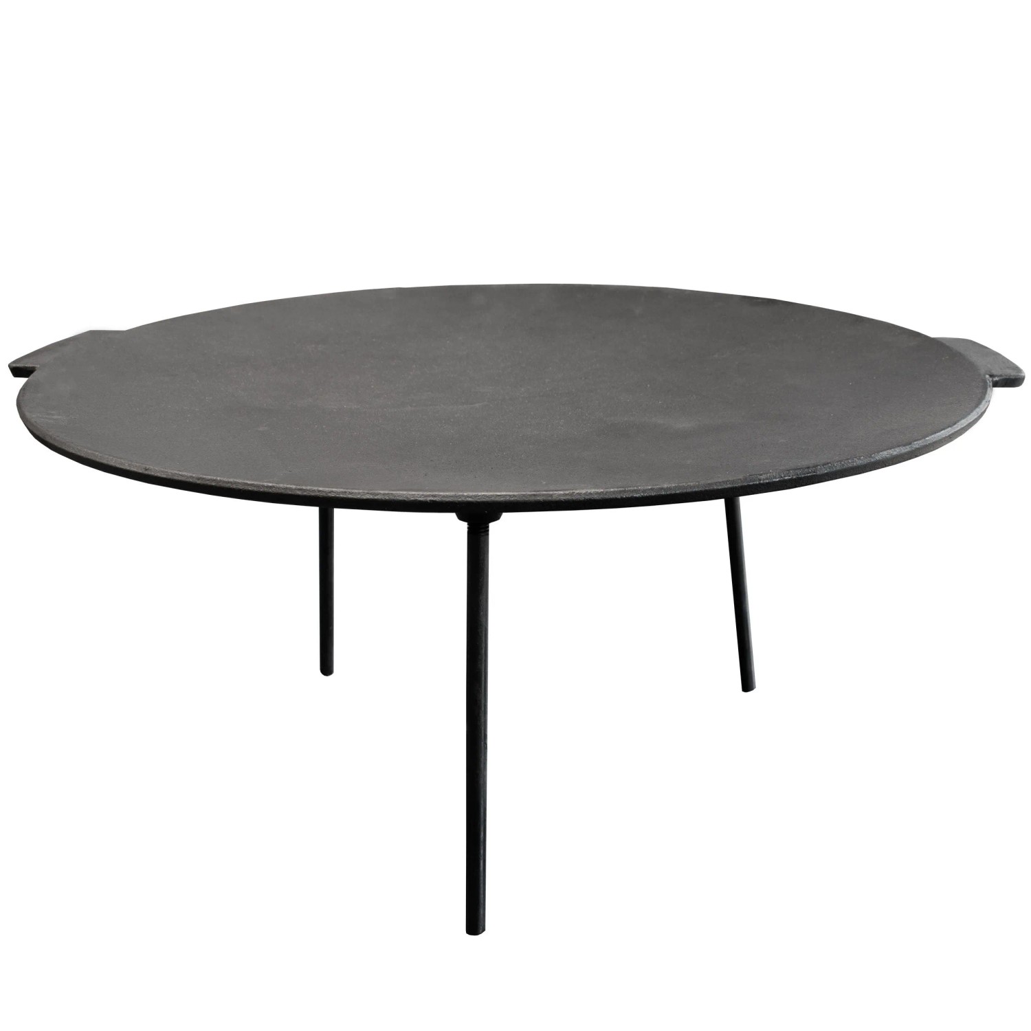 osoltus Gusseisen Pfanne Grillplatte Dutch Oven mit Dreibein 45 cm