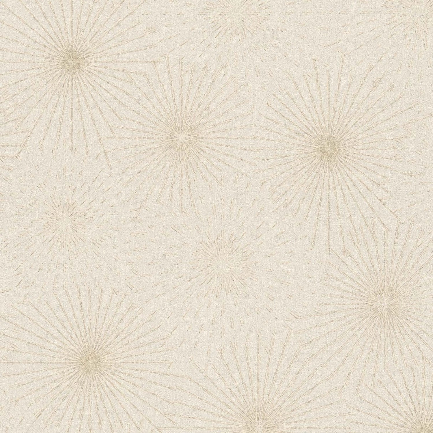Bricoflor 20er Jahre Tapete Weiß Gold für Schlafzimmer und Wohnzimmer Elegante Vliestapete Im Art Déco Stil mit Metallic...
