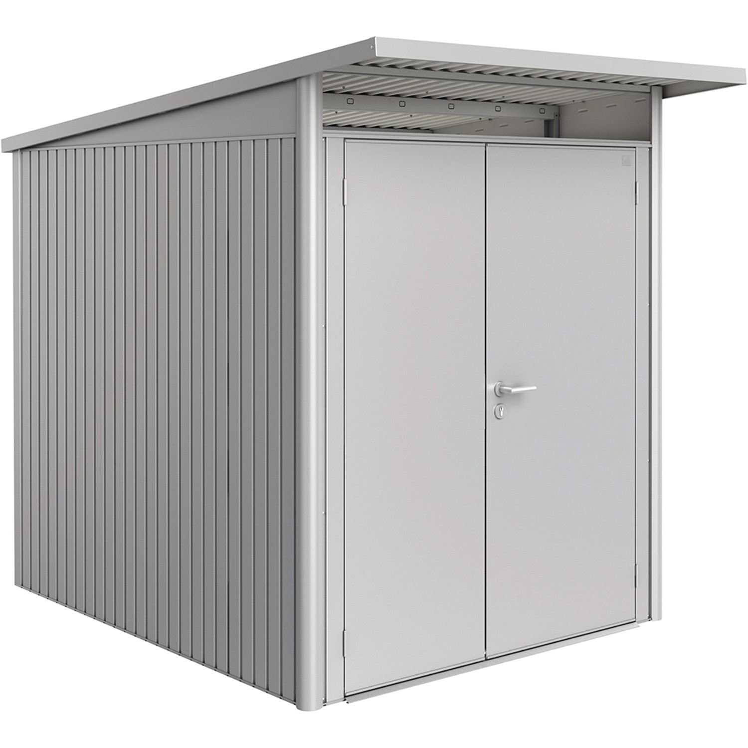 Biohort Gerätehaus AvantGarde Silber Gr. A2: 180 cm x 260 cm