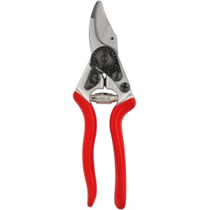 Felco Gartenschere 6: Einhand-Baumschere mit roten Griffen für präzise Schnitte im Garten.