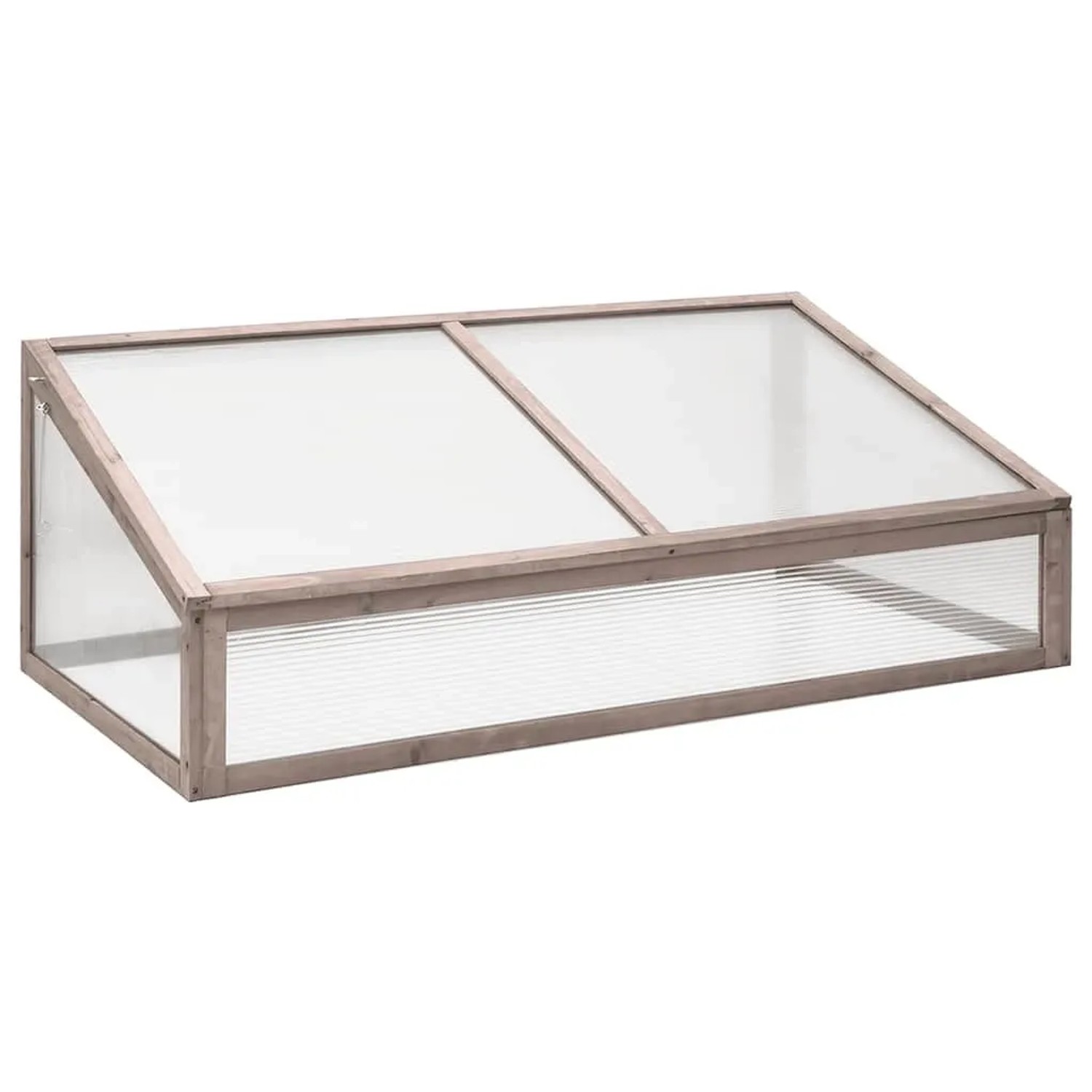 vidaXL Gewächshaus Grau 110x56x39 cm Tannenholz 362647